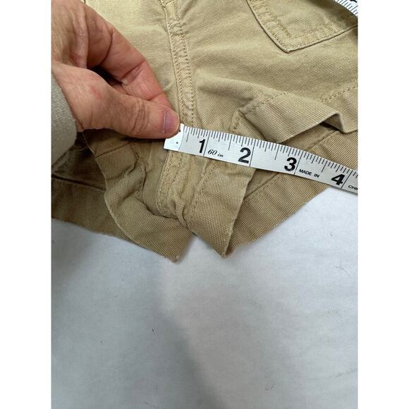 Aerie Khaki Shorts Distressed Chino Cargo Tan Pockets Sunshine - Size XS - Picture 5 of 10